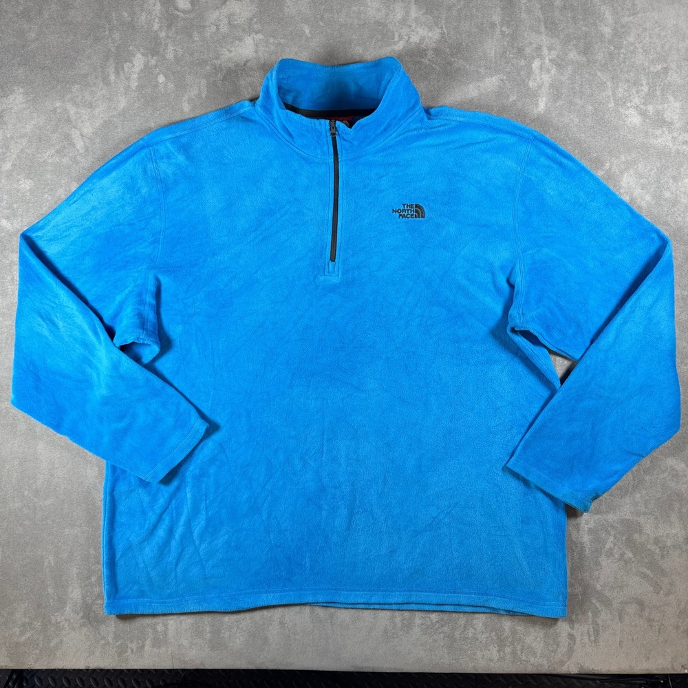 The North Face Polartec Classic 1/4 Zip Fleece Pullover Mens XXL Blue